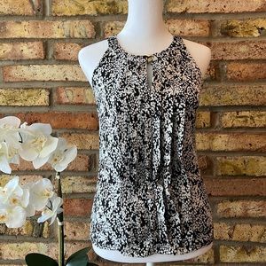 Banana Republic Factory Sleeveless Ruffle Front Top